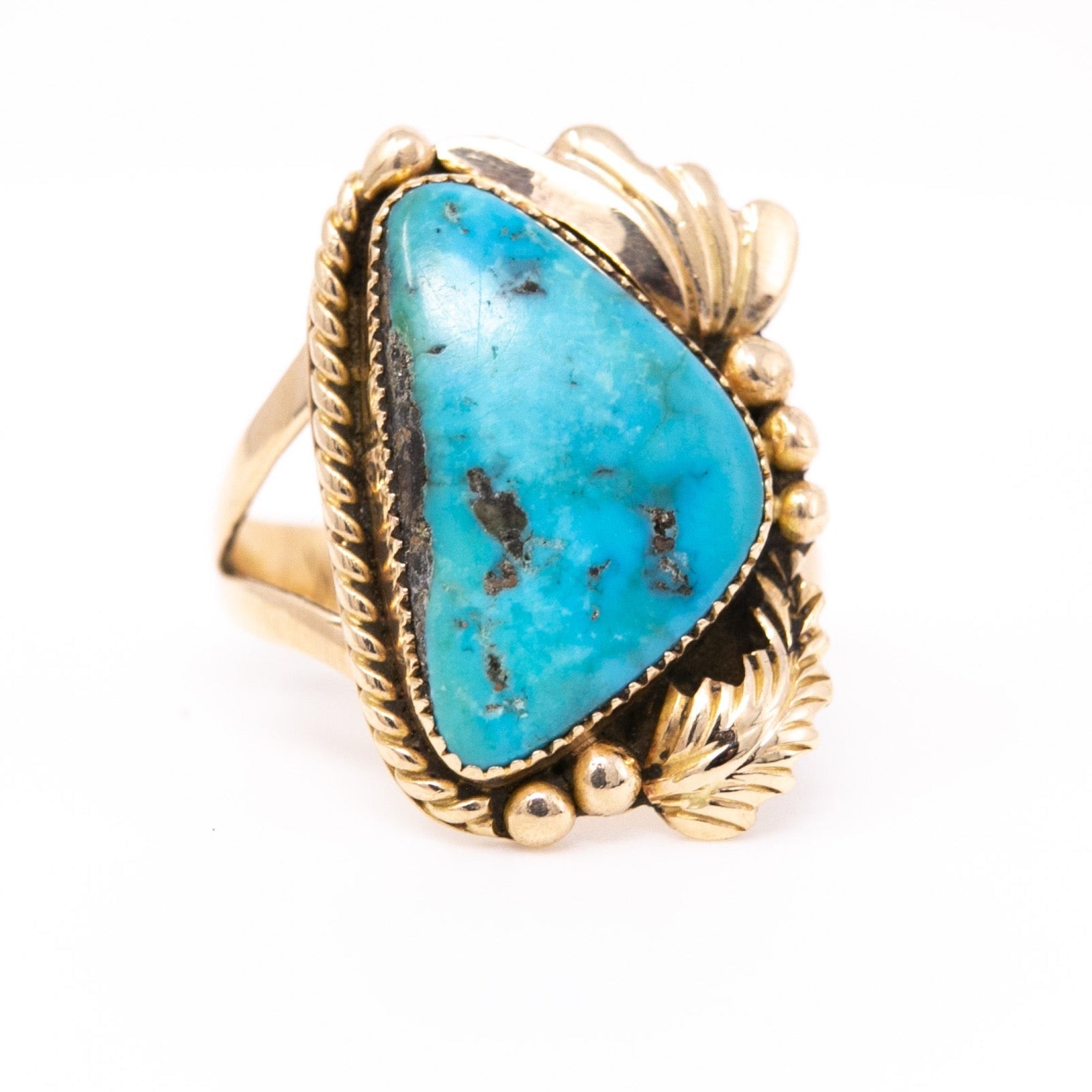 Estate Turquoise Ring – B.T. ODonnell Goldsmith Jeweler